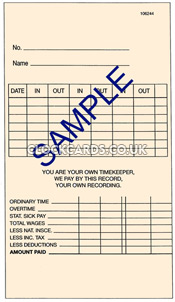 Maruzen ATR-501 Weekly Clock Cards