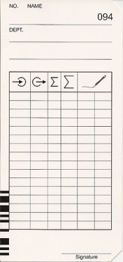 Acroprint ES-1000 Calculating Clock Cards