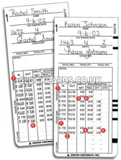 Amano MRX35 Calculating Clock Cards